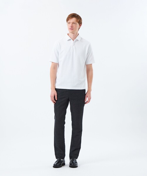 MACKINTOSH PHILOSOPHY(マッキントッシュ フィロソフィー)の「スキッパーポロ パイル調ソフトエアー(ポロシャツ・メンズ・ブルー系その他7/ホワイト/ダークネイビー・38/40)」の15枚目の写真