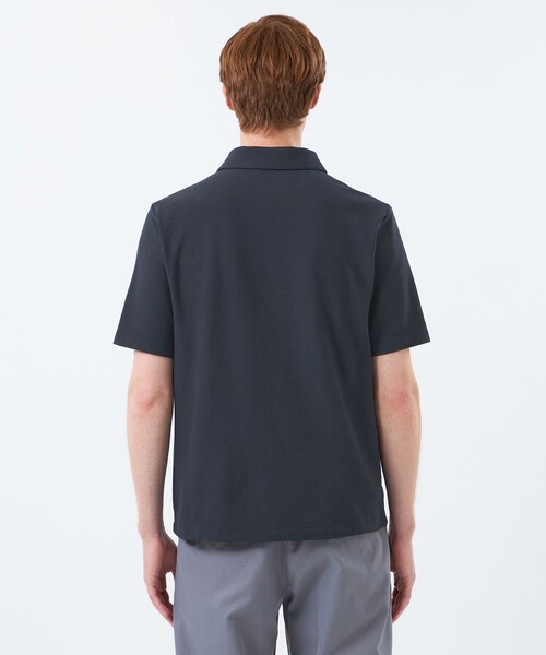 MACKINTOSH PHILOSOPHY(マッキントッシュ フィロソフィー)の「スキッパーポロ パイル調ソフトエアー(ポロシャツ・メンズ・ブルー系その他7/ホワイト/ダークネイビー・38/40)」の10枚目の写真