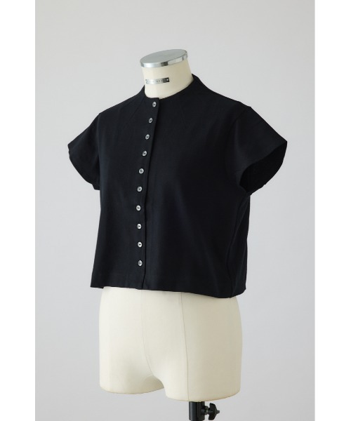 RIM.ARK（リムアーク）の「Neck darts cut tops(ネック ダーツ カット トップス)（Tシャツ/カットソー・レディース・グレー/ダークブルー/ホワイト/ブラック・38/36）」の6枚目の写真
