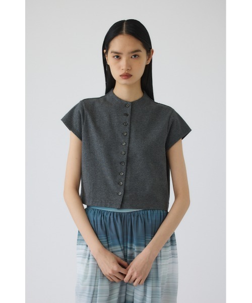 RIM.ARK（リムアーク）の「Neck darts cut tops(ネック ダーツ カット トップス)（Tシャツ/カットソー・レディース・グレー/ダークブルー/ホワイト/ブラック・38/36）」の20枚目の写真