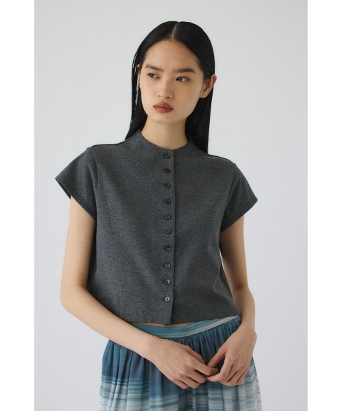 RIM.ARK（リムアーク）の「Neck darts cut tops(ネック ダーツ カット トップス)（Tシャツ/カットソー・レディース・グレー/ダークブルー/ホワイト/ブラック・38/36）」の22枚目の写真
