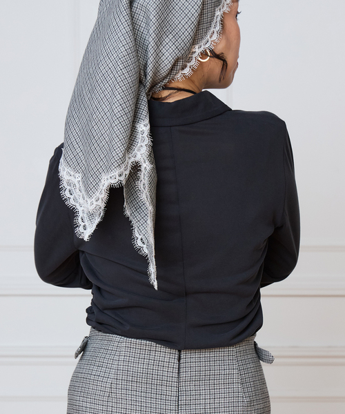 IENA LA BOUCLE(イエナラブークル)の「IENA LA BOUCLE フィブリルシャツカットソー(シャツ/ブラウス・レディース・ウッド/ブラック・FREE)」の9枚目の写真