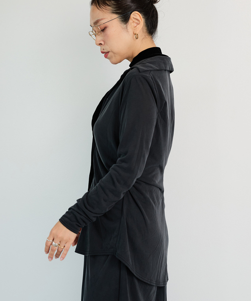 IENA LA BOUCLE(イエナラブークル)の「IENA LA BOUCLE フィブリルシャツカットソー(シャツ/ブラウス・レディース・ウッド/ブラック・FREE)」の13枚目の写真