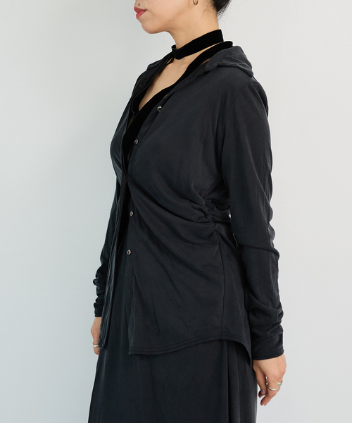 IENA LA BOUCLE(イエナラブークル)の「IENA LA BOUCLE フィブリルシャツカットソー(シャツ/ブラウス・レディース・ウッド/ブラック・FREE)」の14枚目の写真
