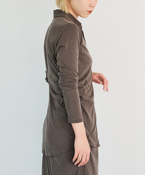 IENA LA BOUCLE(イエナラブークル)の「IENA LA BOUCLE フィブリルシャツカットソー(シャツ/ブラウス・レディース・ウッド/ブラック・FREE)」の16枚目の写真