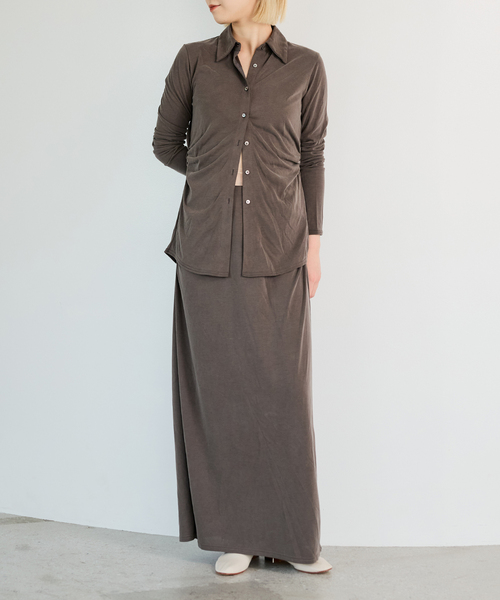 IENA LA BOUCLE(イエナラブークル)の「IENA LA BOUCLE フィブリルシャツカットソー(シャツ/ブラウス・レディース・ウッド/ブラック・FREE)」の18枚目の写真