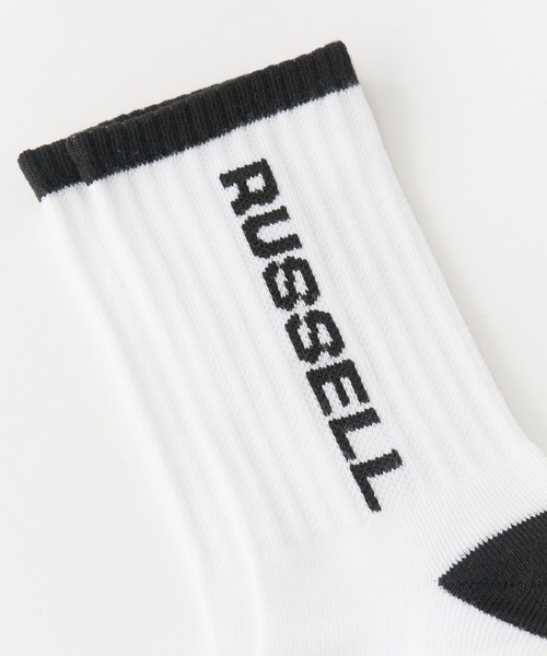 Russell Athletic(ラッセルアスレティック)の「RUSSELL ATHLETIC / ラッセルアスレティック Russell Side Logo Socks ラインデザイン ソックス ジャガード 靴下 メンズ 2026年 夏 夏服(ソックス/靴下・メンズ・レッド/ブルー/ブラック・FREE)」の15枚目の写真