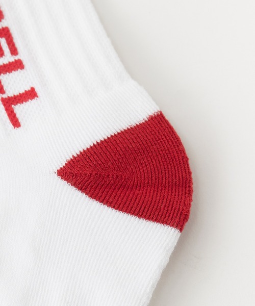 Russell Athletic(ラッセルアスレティック)の「RUSSELL ATHLETIC / ラッセルアスレティック Russell Side Logo Socks ラインデザイン ソックス ジャガード 靴下 メンズ 2026年 夏 夏服(ソックス/靴下・メンズ・レッド/ブルー/ブラック・FREE)」の10枚目の写真