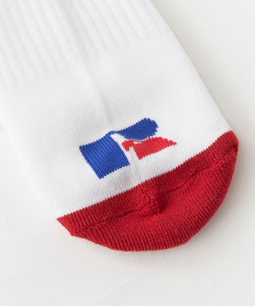 Russell Athletic(ラッセルアスレティック)の「RUSSELL ATHLETIC / ラッセルアスレティック Russell Side Logo Socks ラインデザイン ソックス ジャガード 靴下 メンズ 2026年 夏 夏服(ソックス/靴下・メンズ・レッド/ブルー/ブラック・FREE)」の7枚目の写真