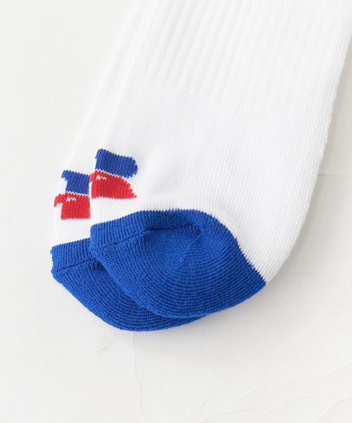 Russell Athletic(ラッセルアスレティック)の「RUSSELL ATHLETIC / ラッセルアスレティック Russell Side Logo Socks ラインデザイン ソックス ジャガード 靴下 メンズ 2026年 夏 夏服(ソックス/靴下・メンズ・レッド/ブルー/ブラック・FREE)」の5枚目の写真