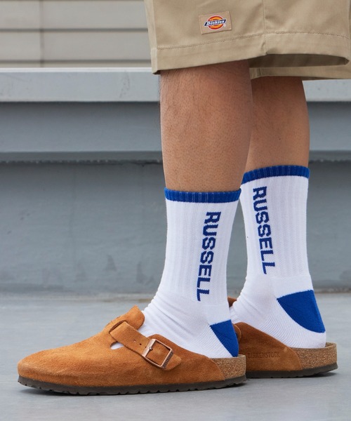 Russell Athletic(ラッセルアスレティック)の「RUSSELL ATHLETIC / ラッセルアスレティック Russell Side Logo Socks ラインデザイン ソックス ジャガード 靴下 メンズ 2026年 夏 夏服(ソックス/靴下・メンズ・レッド/ブルー/ブラック・FREE)」の22枚目の写真