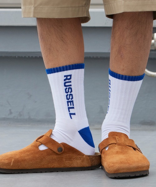 Russell Athletic(ラッセルアスレティック)の「RUSSELL ATHLETIC / ラッセルアスレティック Russell Side Logo Socks ラインデザイン ソックス ジャガード 靴下 メンズ 2026年 夏 夏服(ソックス/靴下・メンズ・レッド/ブルー/ブラック・FREE)」の21枚目の写真