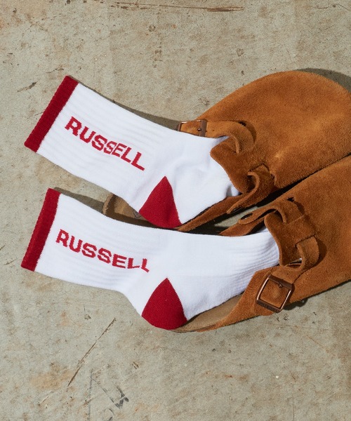 Russell Athletic(ラッセルアスレティック)の「RUSSELL ATHLETIC / ラッセルアスレティック Russell Side Logo Socks ラインデザイン ソックス ジャガード 靴下 メンズ 2026年 夏 夏服(ソックス/靴下・メンズ・レッド/ブルー/ブラック・FREE)」の17枚目の写真