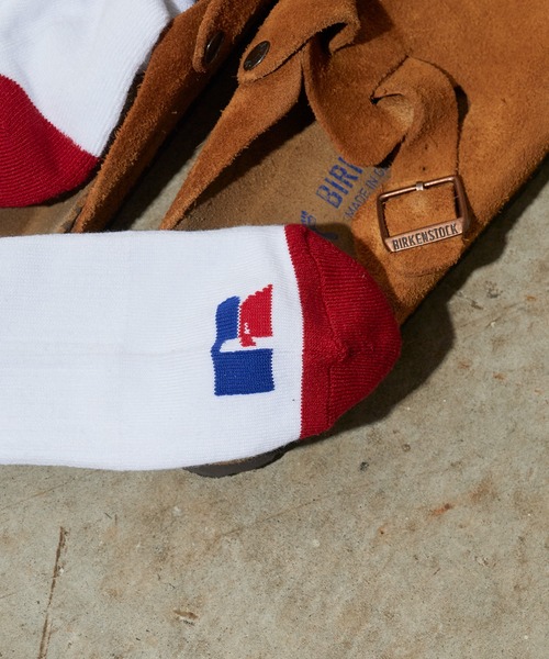 Russell Athletic(ラッセルアスレティック)の「RUSSELL ATHLETIC / ラッセルアスレティック Russell Side Logo Socks ラインデザイン ソックス ジャガード 靴下 メンズ 2026年 夏 夏服(ソックス/靴下・メンズ・レッド/ブルー/ブラック・FREE)」の16枚目の写真