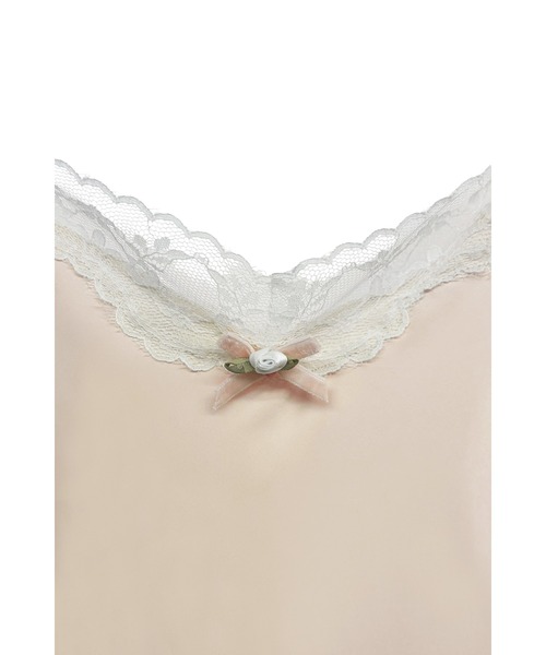 HONEY MI HONEY（ハニーミーハニー）の「lingerie satin mini one-piece（ワンピース・レディース・オフホワイト/ライトベージュ/サックスブルー・FREE）」の10枚目の写真