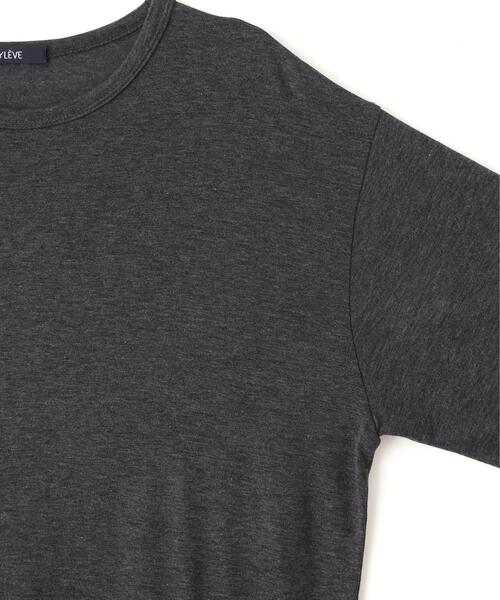 YLEVE（イレーヴ）の「YLEVE / ELS GV COTTON LONG SLEEVE T-SHIRT（Tシャツ/カットソー・レディース・グレー・1）」の15枚目の写真