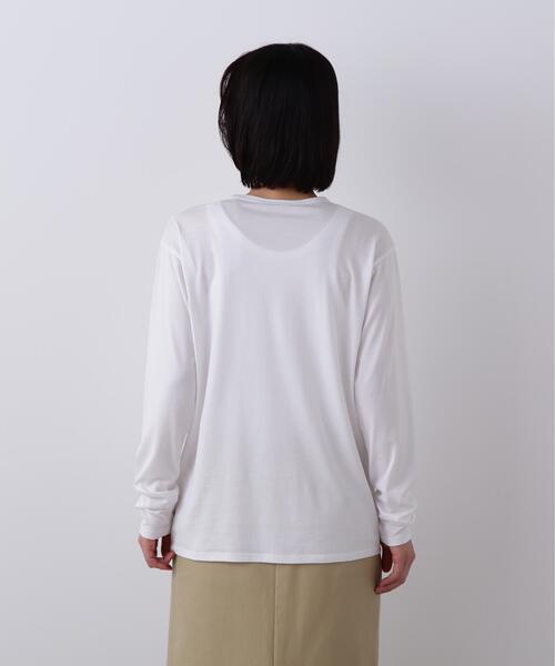 YLEVE（イレーヴ）の「YLEVE / ELS GV COTTON LONG SLEEVE T-SHIRT（Tシャツ/カットソー・レディース・グレー・1）」の5枚目の写真