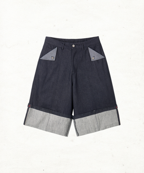 DANDEL(ダンデル)の「DD turn-up denim bermuda pants (INDIGO)(その他パンツ・レディース・その他・1/2)」の1枚目の写真