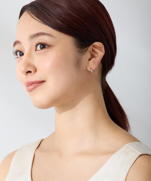 CALIN STANDARD(カリンスタンダード)の「◆金属アレルギー対応◆◆made in japan◆【純金厚メッキ】ロープラウンド 極小ミニマル ループフィットイヤリング(イヤリング・レディース・シルバー/ゴールド/ピンクゴールド・FREE)」の4枚目の写真