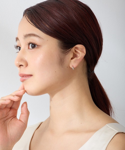 CALIN STANDARD(カリンスタンダード)の「◆金属アレルギー対応◆◆made in japan◆【純金厚メッキ】ロープラウンド 極小ミニマル ループフィットイヤリング(イヤリング・レディース・シルバー/ゴールド/ピンクゴールド・FREE)」の5枚目の写真