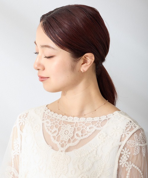 CALIN STANDARD(カリンスタンダード)の「◆金属アレルギー対応◆◆made in japan◆【純金厚メッキ】ロープラウンド 極小ミニマル ループフィットイヤリング(イヤリング・レディース・シルバー/ゴールド/ピンクゴールド・FREE)」の19枚目の写真