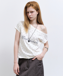 STAR LETTERING OFF SHOULDER TOP_CREAM