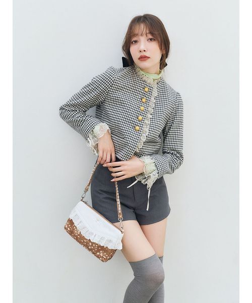 LILY BROWN(リリーブラウン)の「シアーベーシックカットトップス(Tシャツ/カットソー・レディース・オフホワイト/シルバー/ブラック/ライム・F)」の7枚目の写真
