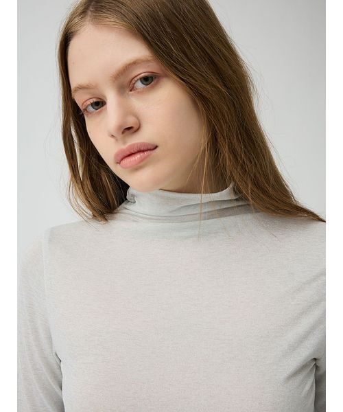 LILY BROWN(リリーブラウン)の「シアーベーシックカットトップス(Tシャツ/カットソー・レディース・オフホワイト/シルバー/ブラック/ライム・F)」の15枚目の写真