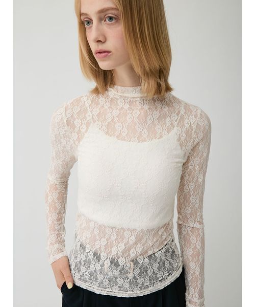 LILY BROWN(リリーブラウン)の「シアーベーシックカットトップス(Tシャツ/カットソー・レディース・オフホワイト/シルバー/ブラック/ライム・F)」の22枚目の写真