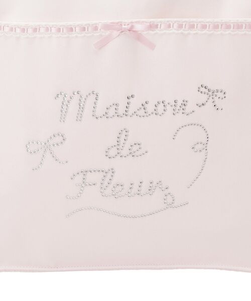 Maison de FLEUR（メゾンドフルール）の「サテンレースビジューロゴトート（トートバッグ・レディース・ピンク/ブラック・FREE）」の15枚目の写真