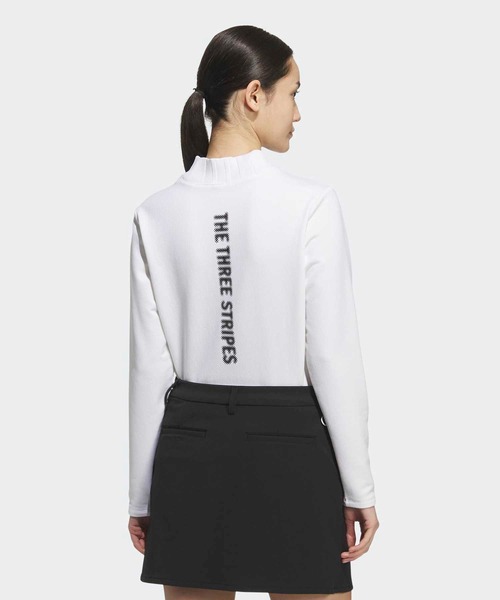 adidas（アディダス）の「COLD. RDY モックネック ポロシャツ 長袖 【adidas Golf/アディダスゴルフ】（ポロシャツ・レディース・ホワイト・LARGE/MEDIUM/XX-LARGE/SMALL/X-LARGE/X-SMALL）」の2枚目の写真