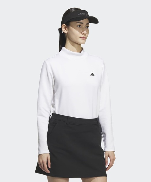 adidas（アディダス）の「COLD. RDY モックネック ポロシャツ 長袖 【adidas Golf/アディダスゴルフ】（ポロシャツ・レディース・ホワイト・LARGE/MEDIUM/XX-LARGE/SMALL/X-LARGE/X-SMALL）」の5枚目の写真