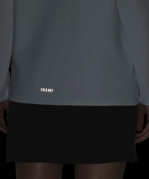adidas（アディダス）の「COLD. RDY モックネック ポロシャツ 長袖 【adidas Golf/アディダスゴルフ】（ポロシャツ・レディース・ホワイト・LARGE/MEDIUM/XX-LARGE/SMALL/X-LARGE/X-SMALL）」の4枚目の写真