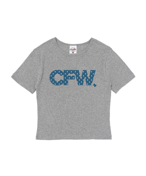 CARGOBROS FOR WOMAN(カーゴブロスフォーウィメン)の「CFWドットロゴショート半袖Tシャツ(グレー)(Tシャツ/カットソー・レディース・その他・FREE)」の2枚目の写真