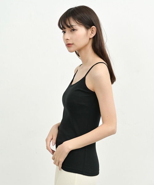 ORNITE.(オルナイト)の「コットン100% 選べる タンクトップ キャミソール インナー 夏服(キャミソール・レディース・ブラック系2/グレー系1/ホワイト系1/グレー系2/ホワイト系2/ブラック系1・LL/L/M)」の8枚目の写真