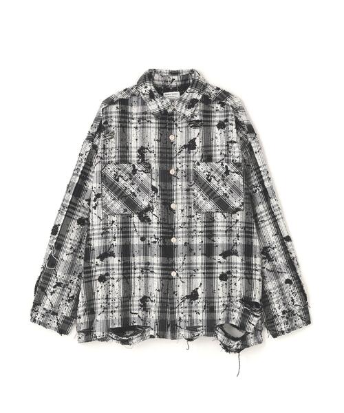 DANKE SCHON(ダンケシェーン)の「DankeSchon/ダンケシェーン/FLANNEL DAMAGE SHIRTS GRIME(シャツ/ブラウス・メンズ・ブラック系その他/レッド・M/L)」の20枚目の写真