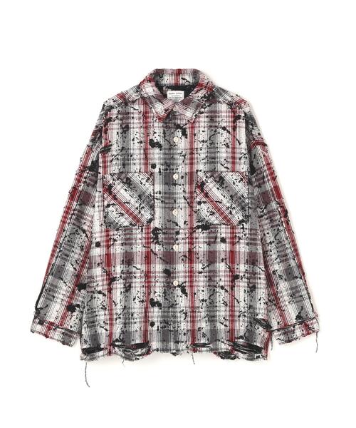DANKE SCHON(ダンケシェーン)の「DankeSchon/ダンケシェーン/FLANNEL DAMAGE SHIRTS GRIME(シャツ/ブラウス・メンズ・ブラック系その他/レッド・M/L)」の14枚目の写真