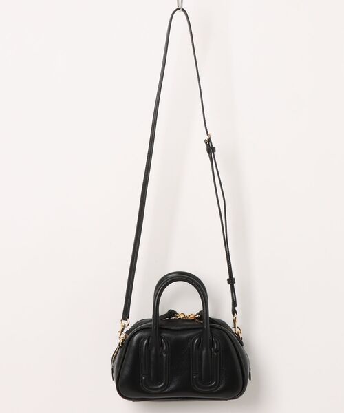 MARC JACOBS(マークジェイコブス)の「BABE MINI TOP HANDLE/ベイブ ミニ トップ ハンドル(ショルダーバッグ・レディース・ブラック/ライトパープル・ONE SIZE)」の9枚目の写真