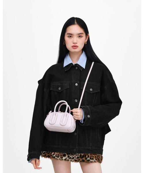 MARC JACOBS(マークジェイコブス)の「BABE MINI TOP HANDLE/ベイブ ミニ トップ ハンドル(ショルダーバッグ・レディース・ブラック/ライトパープル・ONE SIZE)」の6枚目の写真