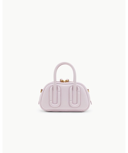 MARC JACOBS(マークジェイコブス)の「BABE MINI TOP HANDLE/ベイブ ミニ トップ ハンドル(ショルダーバッグ・レディース・ブラック/ライトパープル・ONE SIZE)」の7枚目の写真