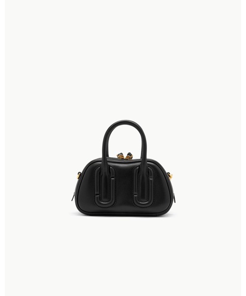 MARC JACOBS(マークジェイコブス)の「BABE MINI TOP HANDLE/ベイブ ミニ トップ ハンドル(ショルダーバッグ・レディース・ブラック/ライトパープル・ONE SIZE)」の4枚目の写真