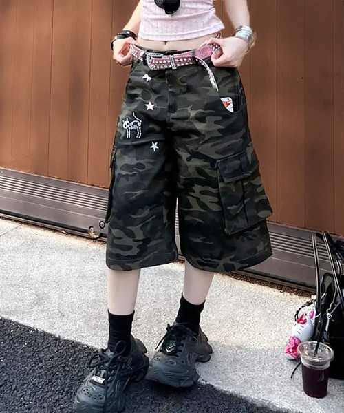 MAISON DE THERESE（メゾン ド テレーズ）の「迷彩 7 分カーゴパンツ（その他パンツ・レディース・KHAKI・S）」の2枚目の写真