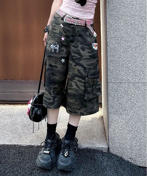 MAISON DE THERESE（メゾン ド テレーズ）の「迷彩 7 分カーゴパンツ（その他パンツ・レディース・KHAKI・S）」の3枚目の写真