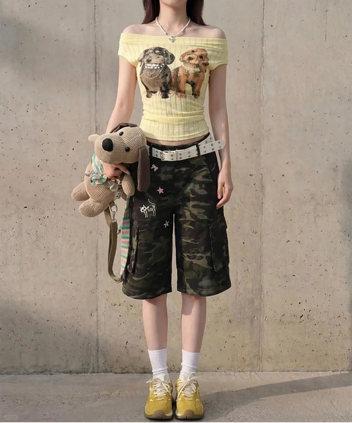 MAISON DE THERESE（メゾン ド テレーズ）の「迷彩 7 分カーゴパンツ（その他パンツ・レディース・KHAKI・S）」の20枚目の写真