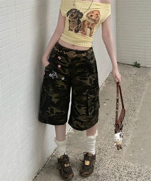 MAISON DE THERESE（メゾン ド テレーズ）の「迷彩 7 分カーゴパンツ（その他パンツ・レディース・KHAKI・S）」の21枚目の写真