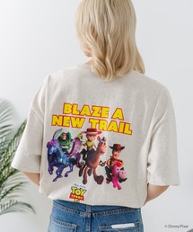 【TOY STORY/トイ・ストーリー】【限定オリジナルデザイン】半袖Tシャツ 綿100% ドロップショルダー ワンポイント バックプリント ディズニー ピクサー キャラクター クルーネック Disney ユニセックス