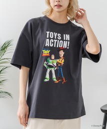 【TOY STORY/トイ・ストーリー】【限定オリジナルデザイン】半袖Tシャツ 綿100% ドロップショルダー ワンポイント バックプリント ディズニー ピクサー キャラクター クルーネック Disney ユニセックス