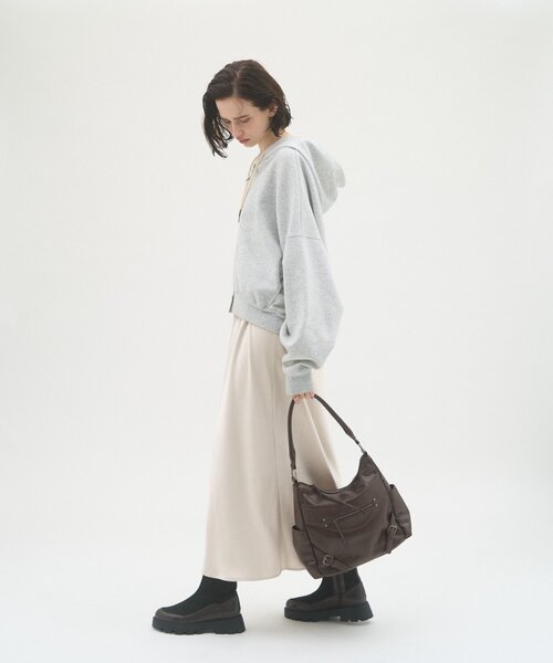 CIAOPANIC TYPY(チャオパニックティピー)の「【WEB限定】ヴィンテージライクフロントZIPBAG(トートバッグ・レディース・ブラック/ベージュ/ブラウン・ONE SIZE)」の13枚目の写真