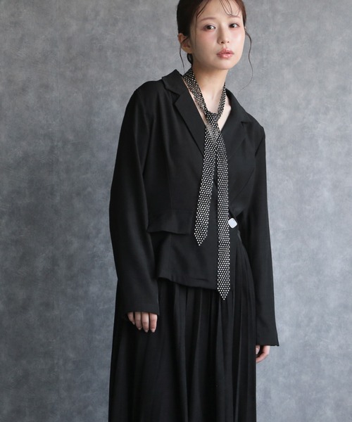 any day（エニーデイ）の「ジャケットドッキングプリーツワンピース（ワンピース・レディース・オフホワイト・F）」の19枚目の写真