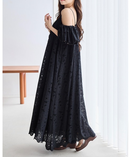 BIRTHDAY BASH（バースデイバッシュ）の「3WAY OFF SHOULDER STRAP LACE DRESS(3WAY オフショルダーストラップレースドレス)（ワンピース・レディース・サックスブルー/ブラック/ホワイト・S/M）」の14枚目の写真